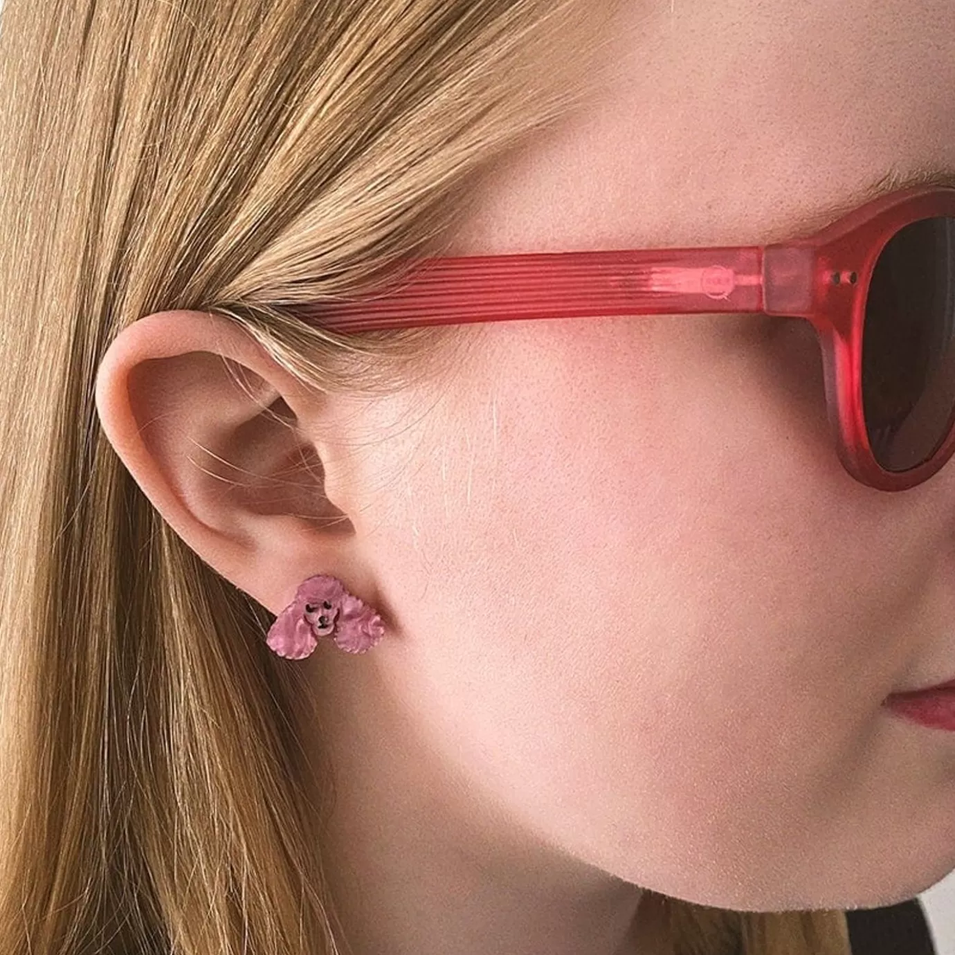 Erstwilder Poodle Ripple Stud Earrings - Pink* Essential Earrings