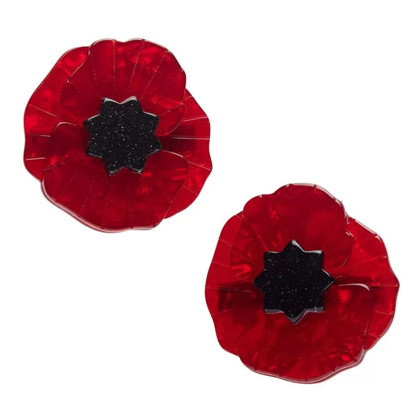 Erstwilder Poppy Field Hair Clips Set - 2 Piece* Hair Clips & Claws