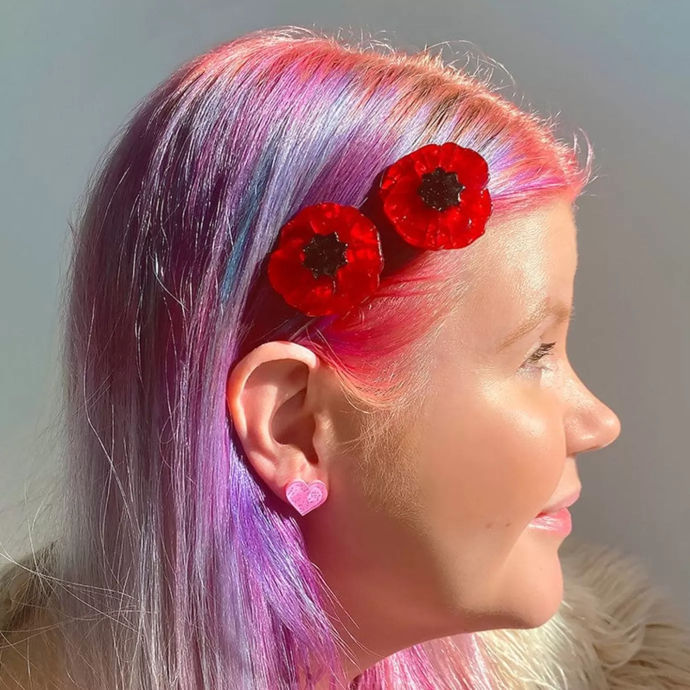 Erstwilder Poppy Field Hair Clips Set - 2 Piece* Hair Clips & Claws