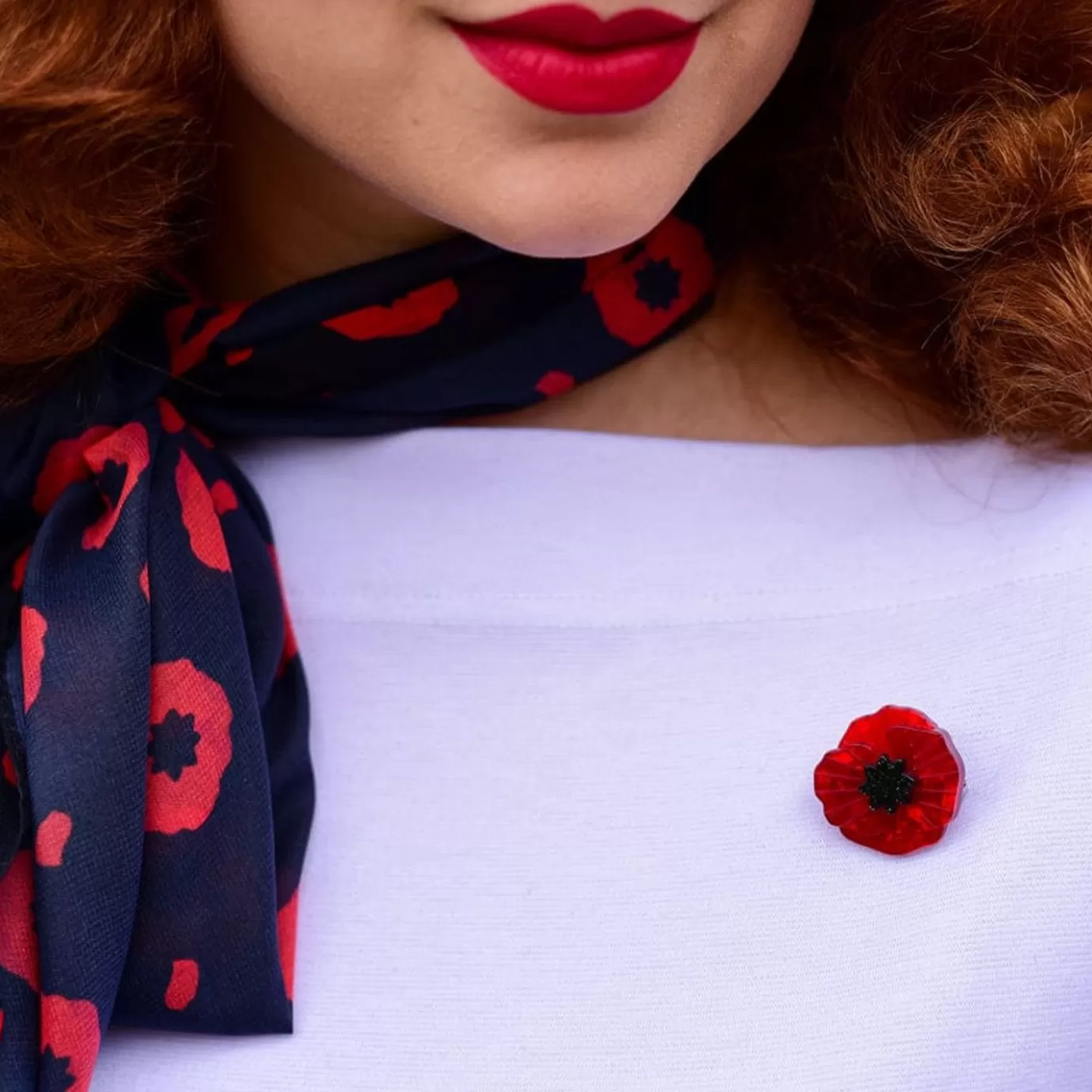 Erstwilder Poppy Field Mini Brooch* Brooches