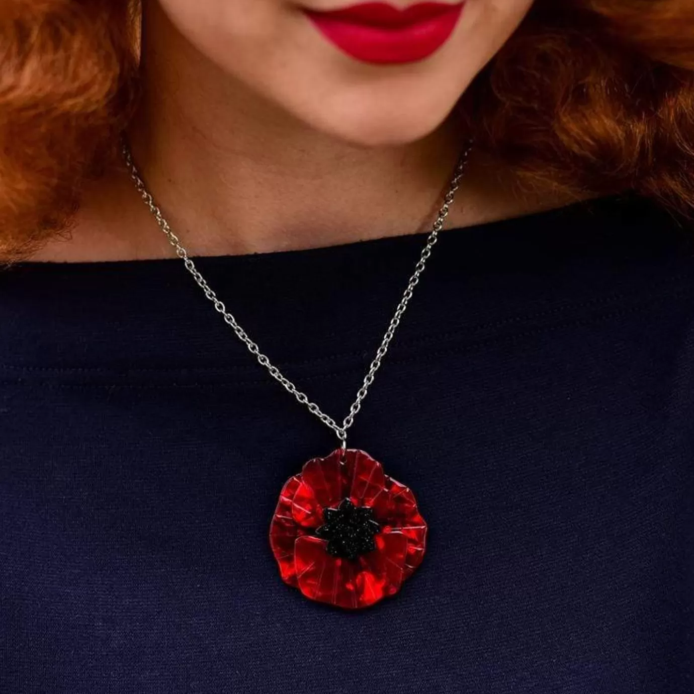 Erstwilder Poppy Field Pendant Necklace* Necklaces