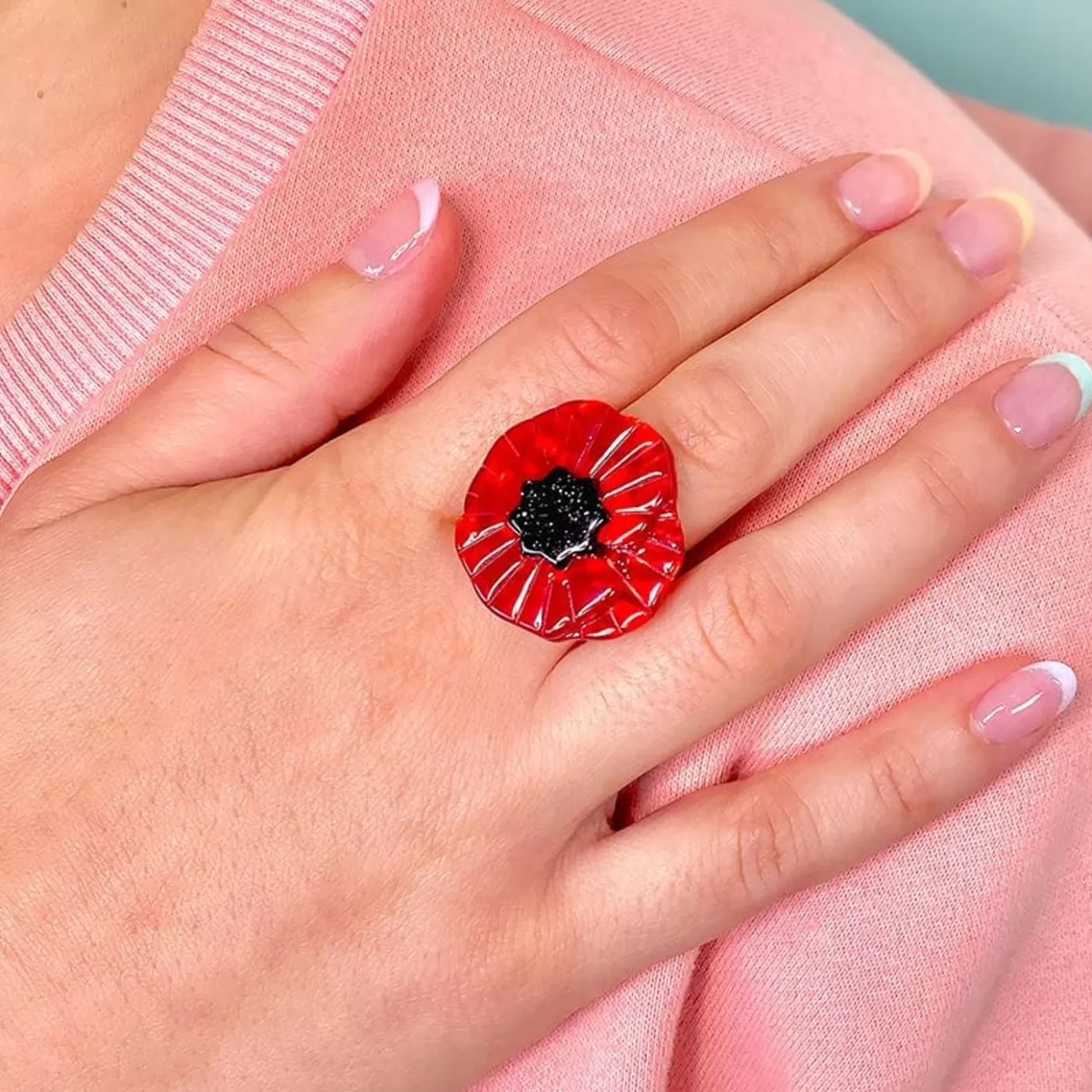 Erstwilder Poppy Field Statement Ring* Rings