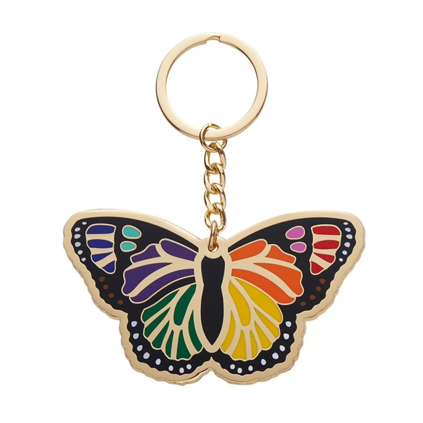 Erstwilder Prince Of Pride Butterfly Enamel Key Ring* Enamel Key Rings