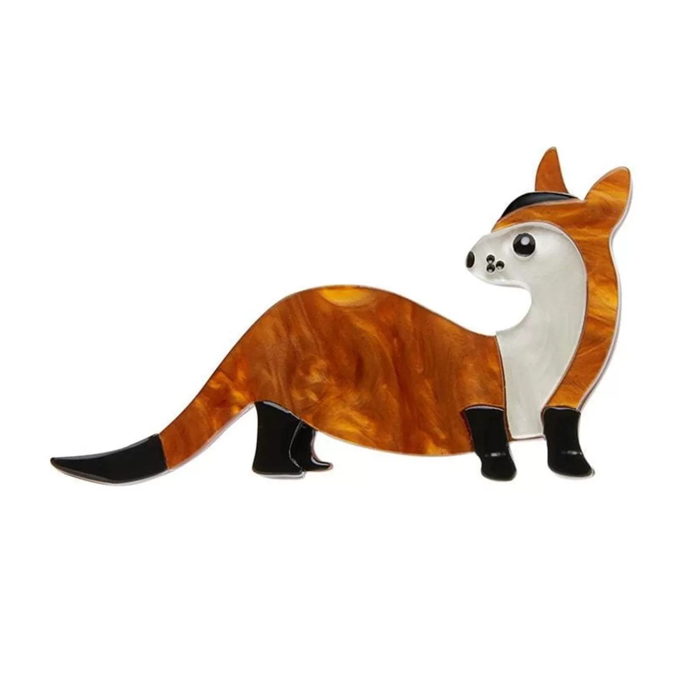 Erstwilder Prince Of The Prarie Black-Footed Ferret Brooch* Brooches
