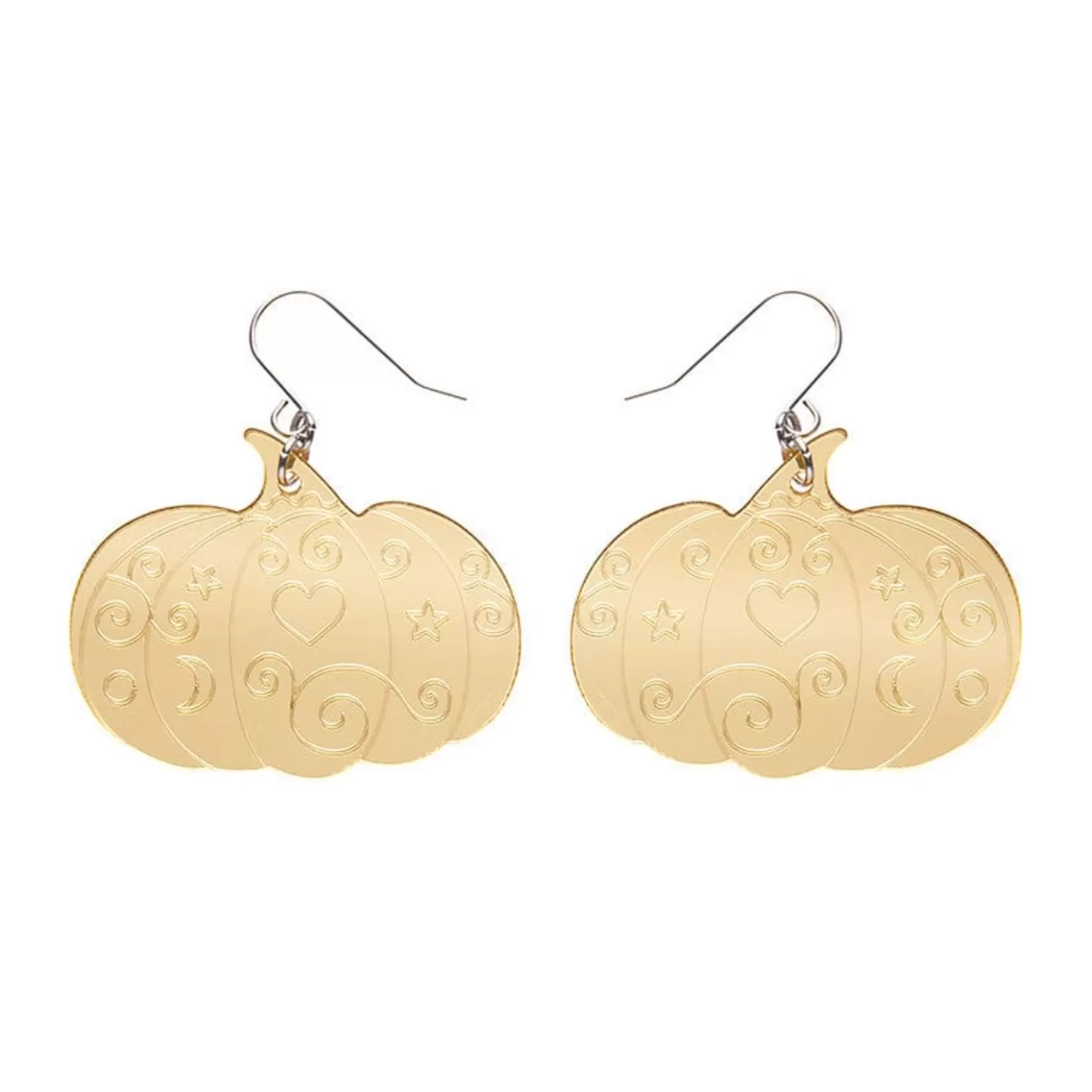 Erstwilder Pumpkin Magic Mirror Drop Earrings - Gold* Essential Earrings