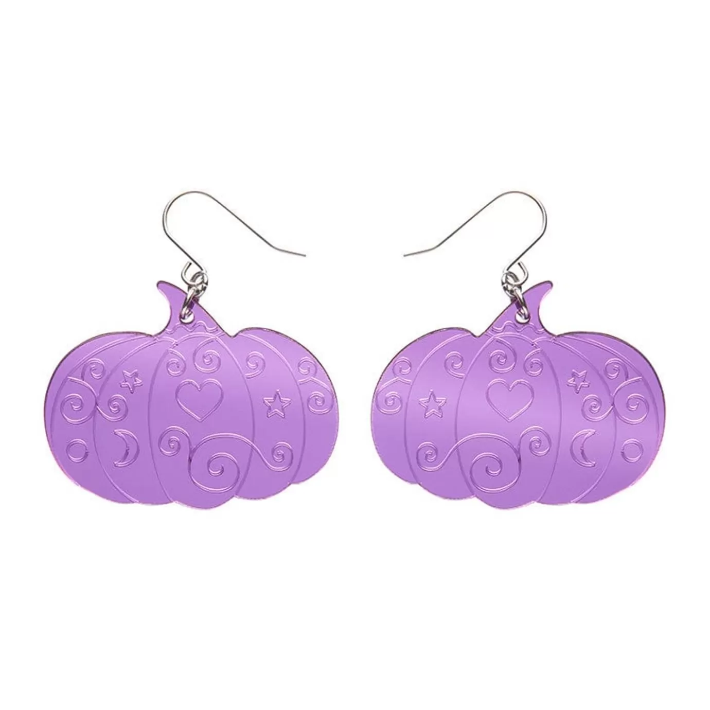 Erstwilder Pumpkin Magic Mirror Drop Earrings - Purple* Essential Earrings