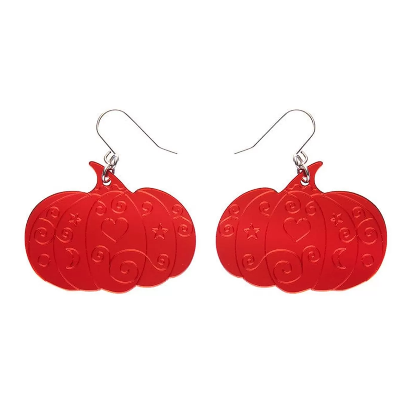 Erstwilder Pumpkin Magic Mirror Drop Earrings - Red* Essential Earrings