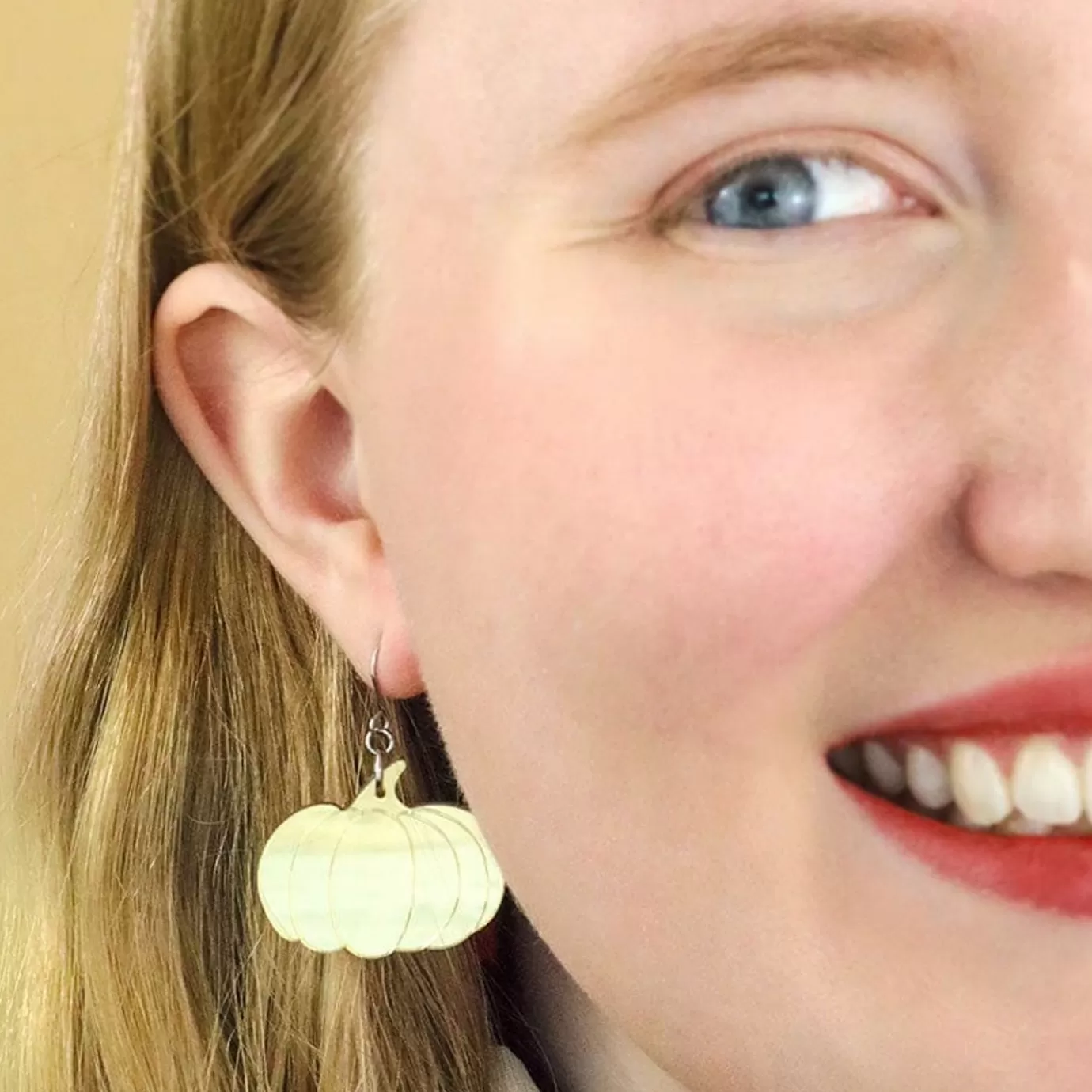 Erstwilder Pumpkin Mirror Drop Earrings - Gold* Essential Earrings