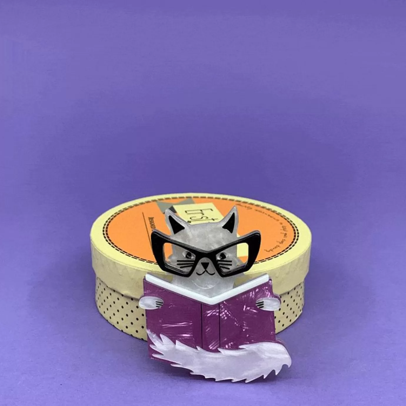 Erstwilder Puss In Books Brooch* Brooches