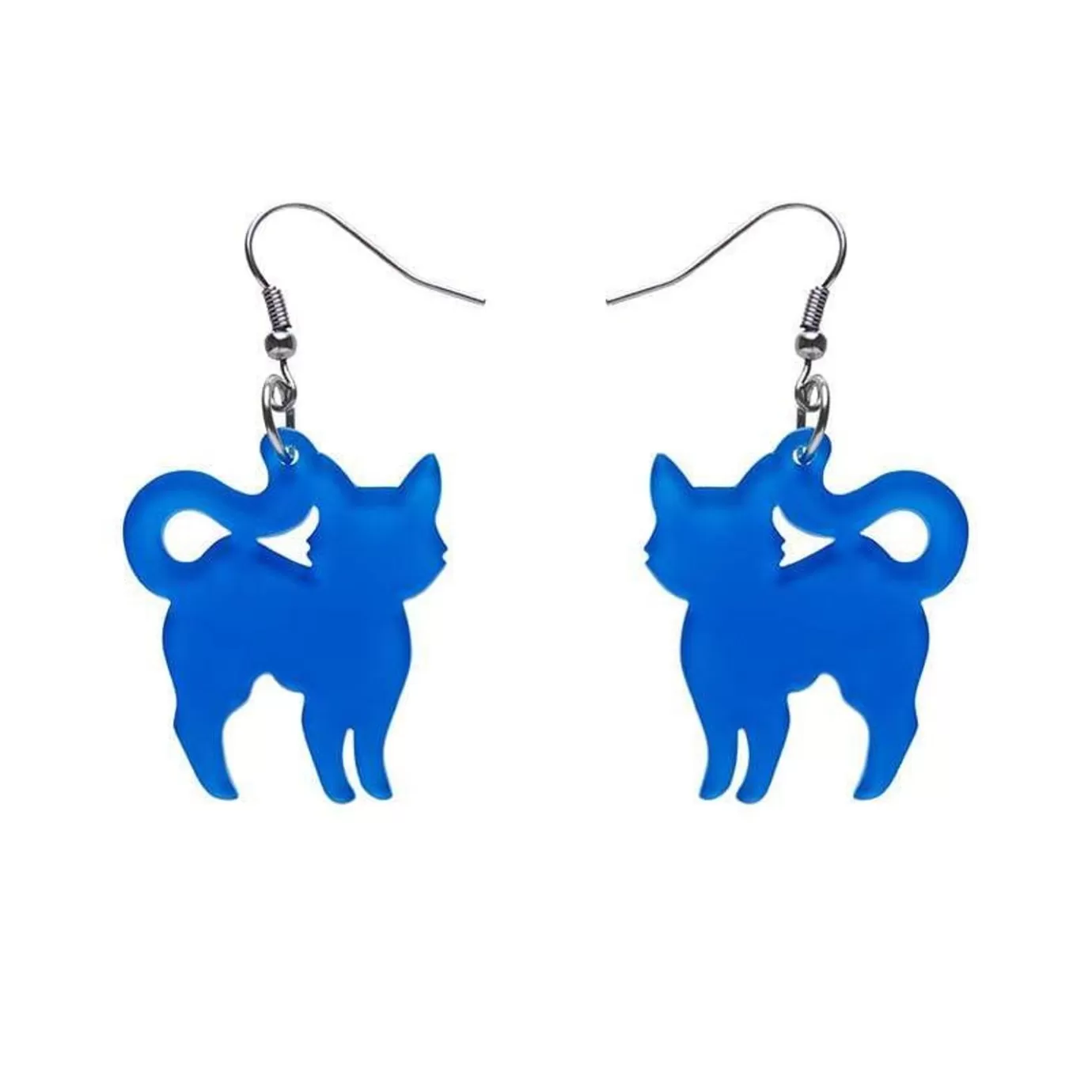 Erstwilder Pussy Cat Bubble Resin Drop Earrings - Blue* Essential Earrings