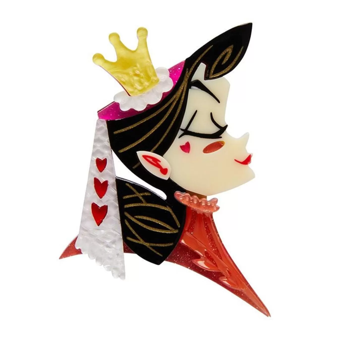 Erstwilder Queen Of Hearts Brooch* Brooches