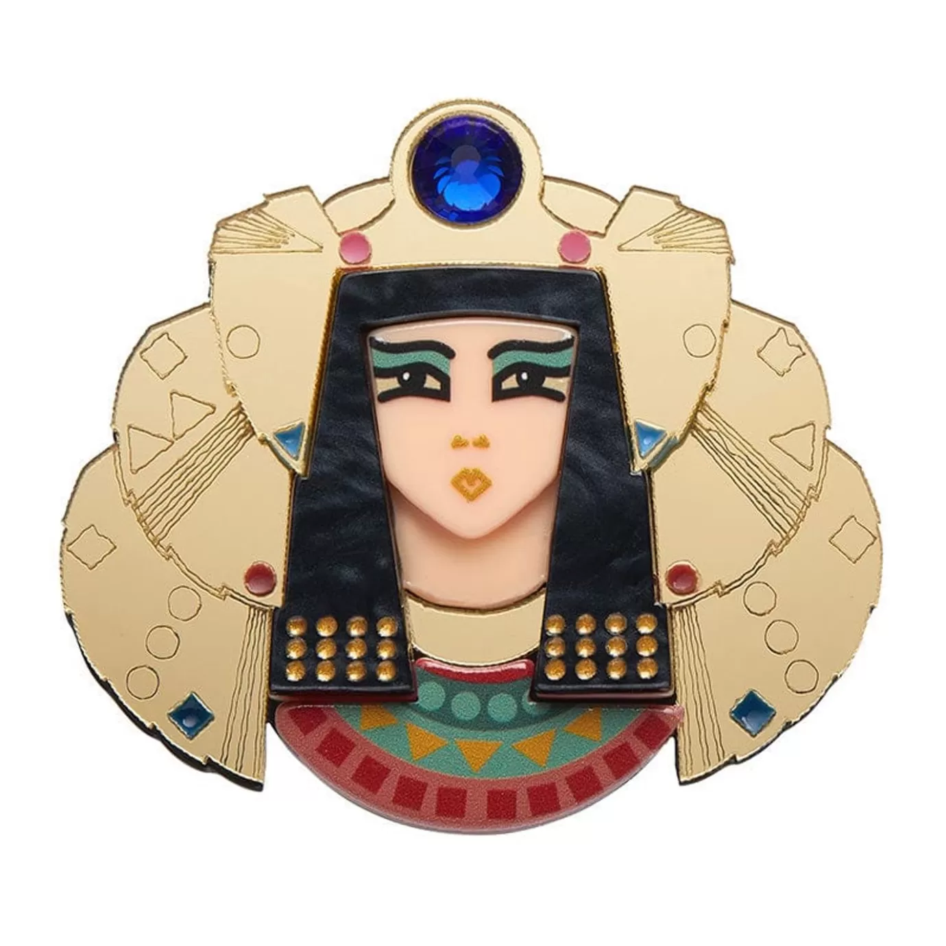 Erstwilder Queen Of The Nile Cleopatra Brooch* Brooches