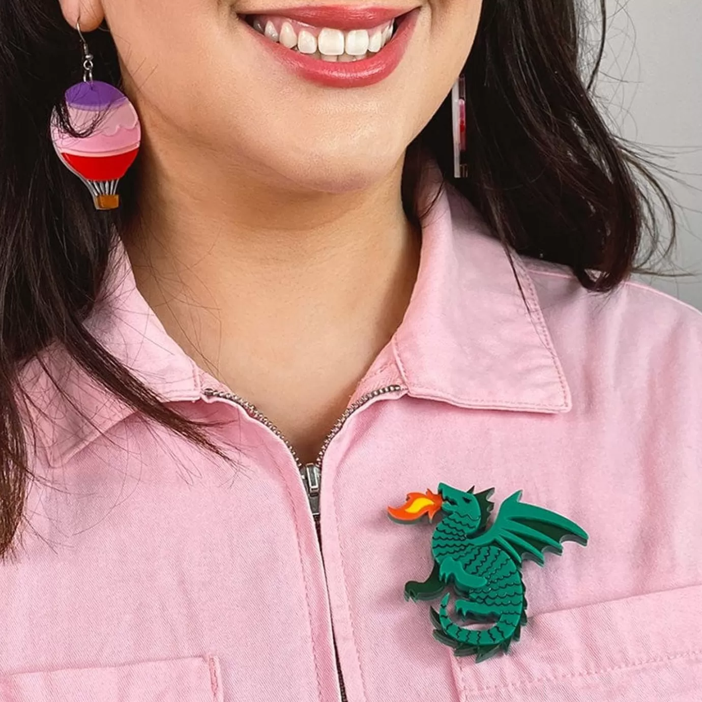 Erstwilder Reign Of Fire Brooch* Brooches