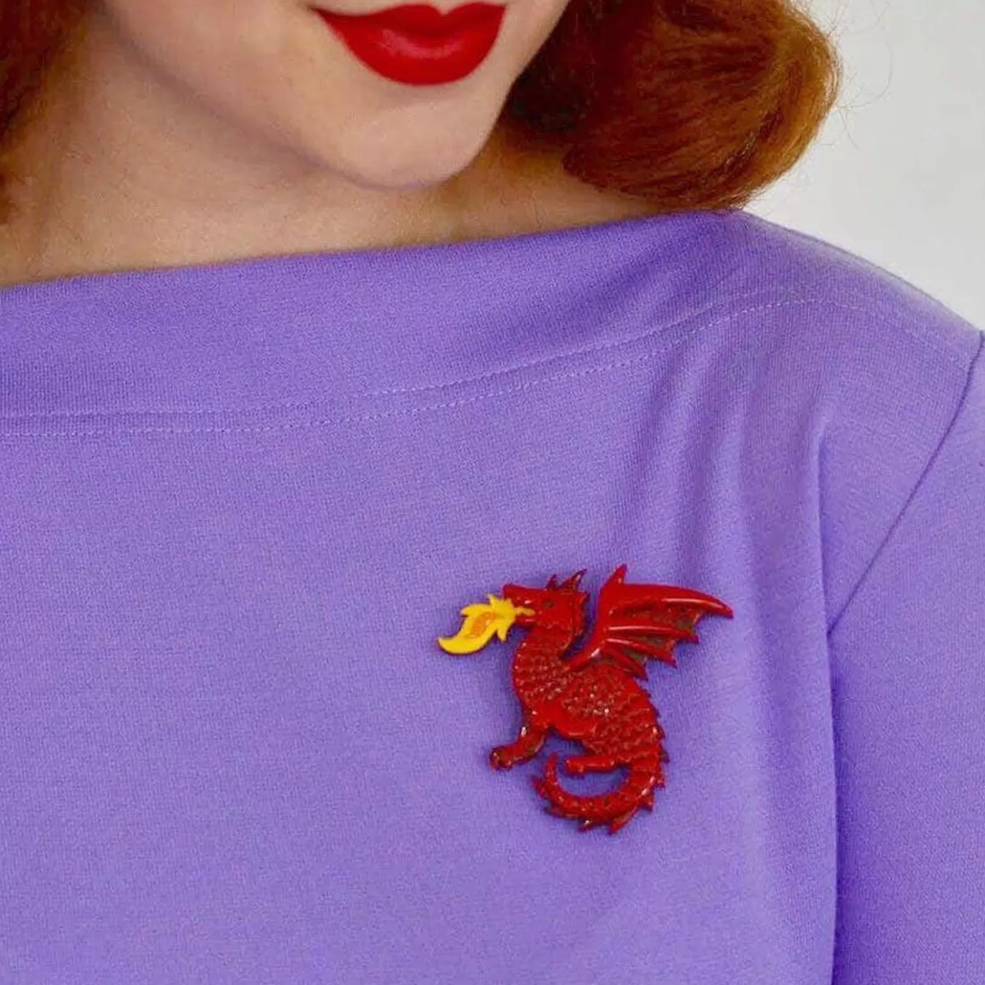 Erstwilder Reign Of Fire Brooch* Brooches