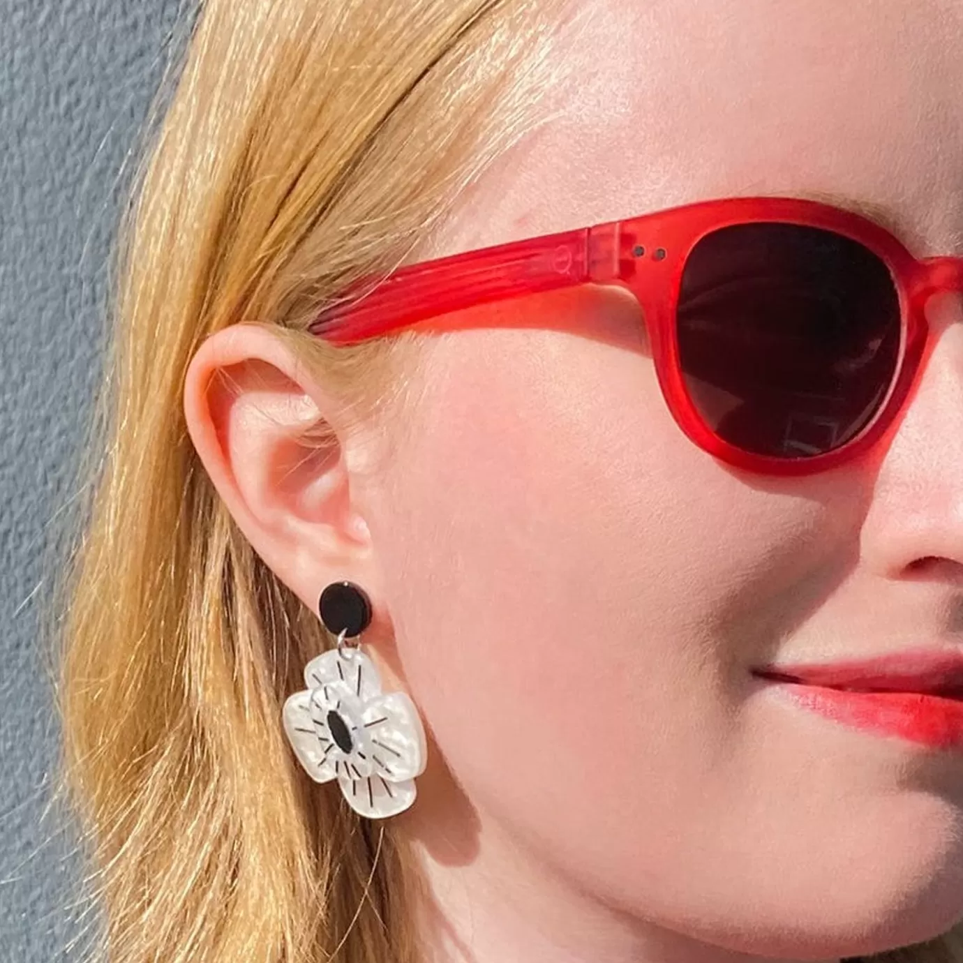 Erstwilder Remembrance Poppy Drop Earrings* Earrings
