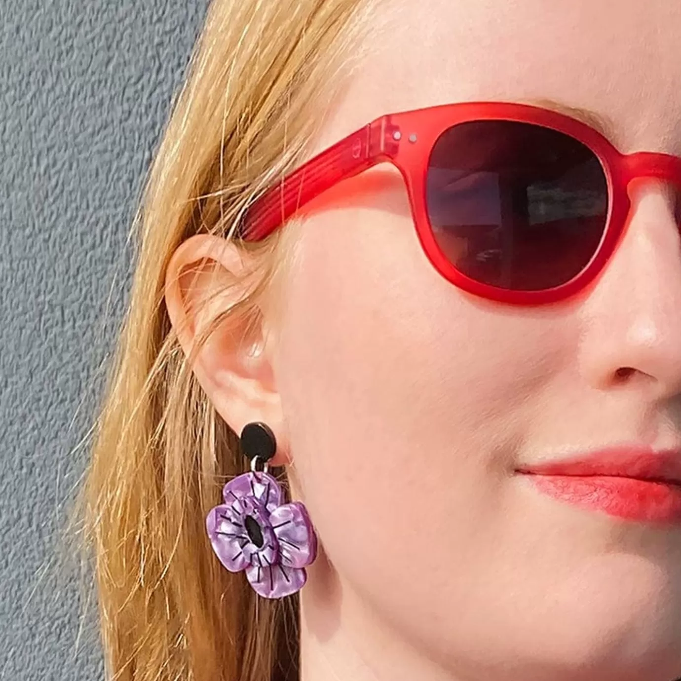 Erstwilder Remembrance Poppy Drop Earrings* Earrings