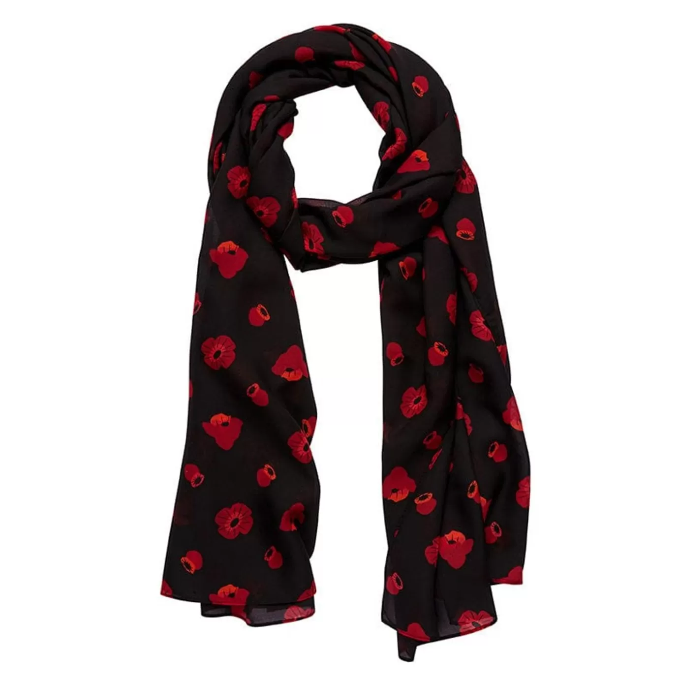Erstwilder Remembrance Poppy Large Neck Scarf* Scarves
