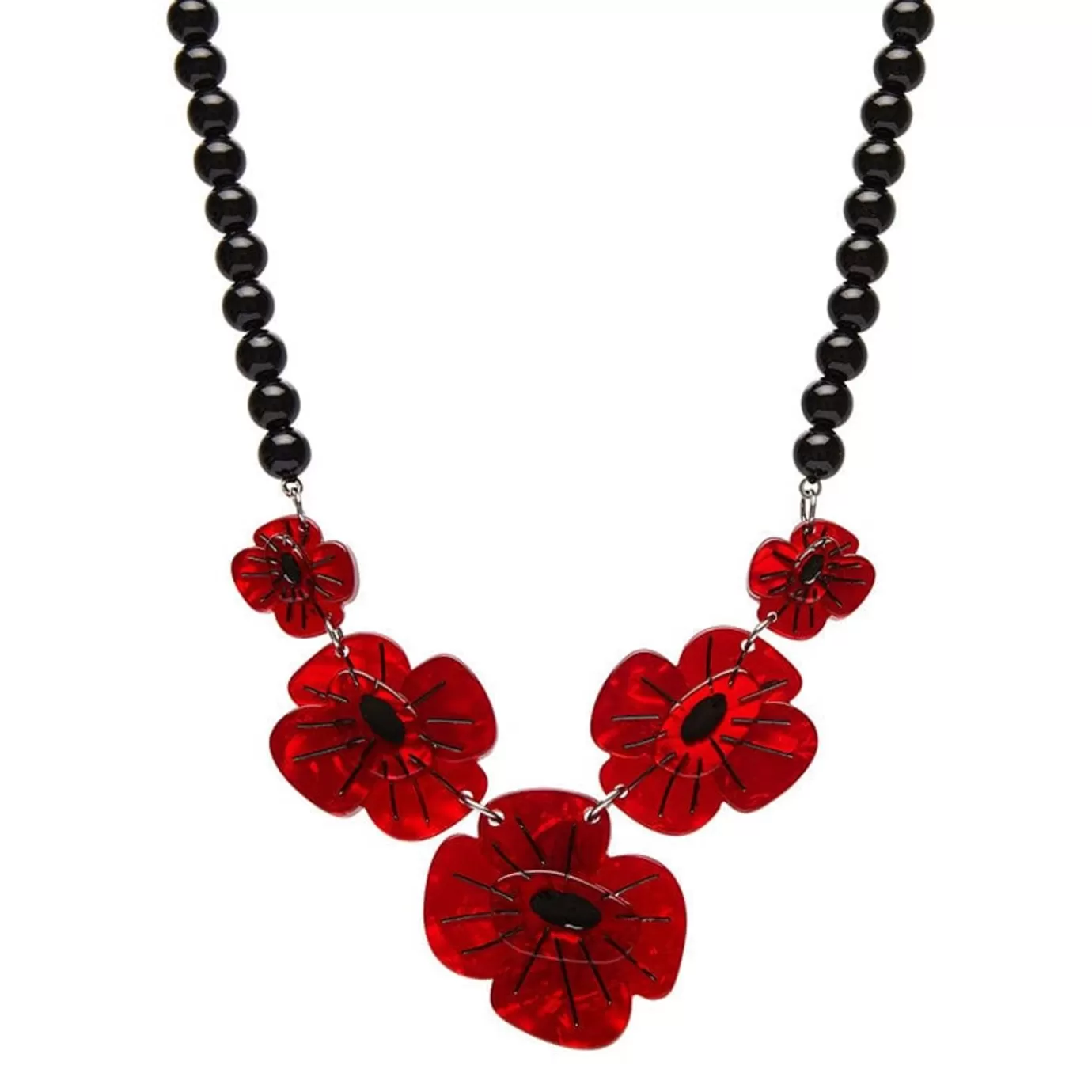 Erstwilder Remembrance Poppy Necklace* Necklaces