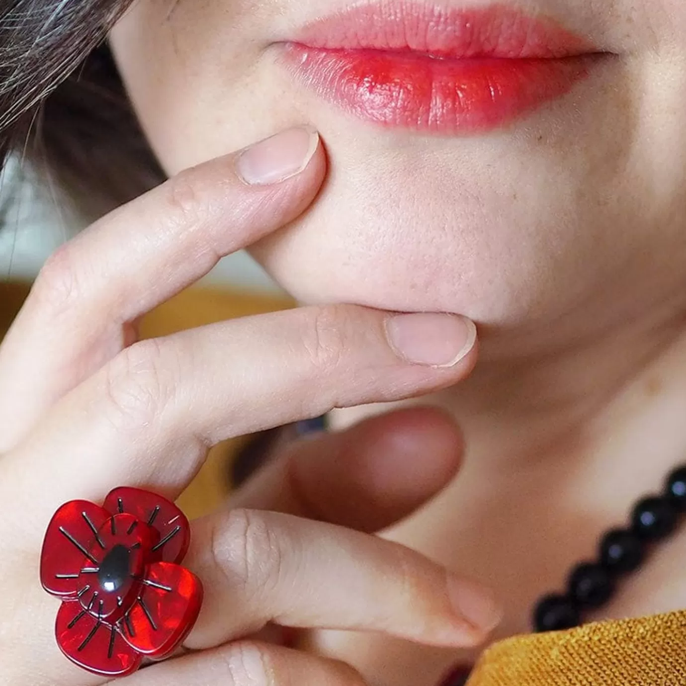 Erstwilder Remembrance Poppy Ring* Rings