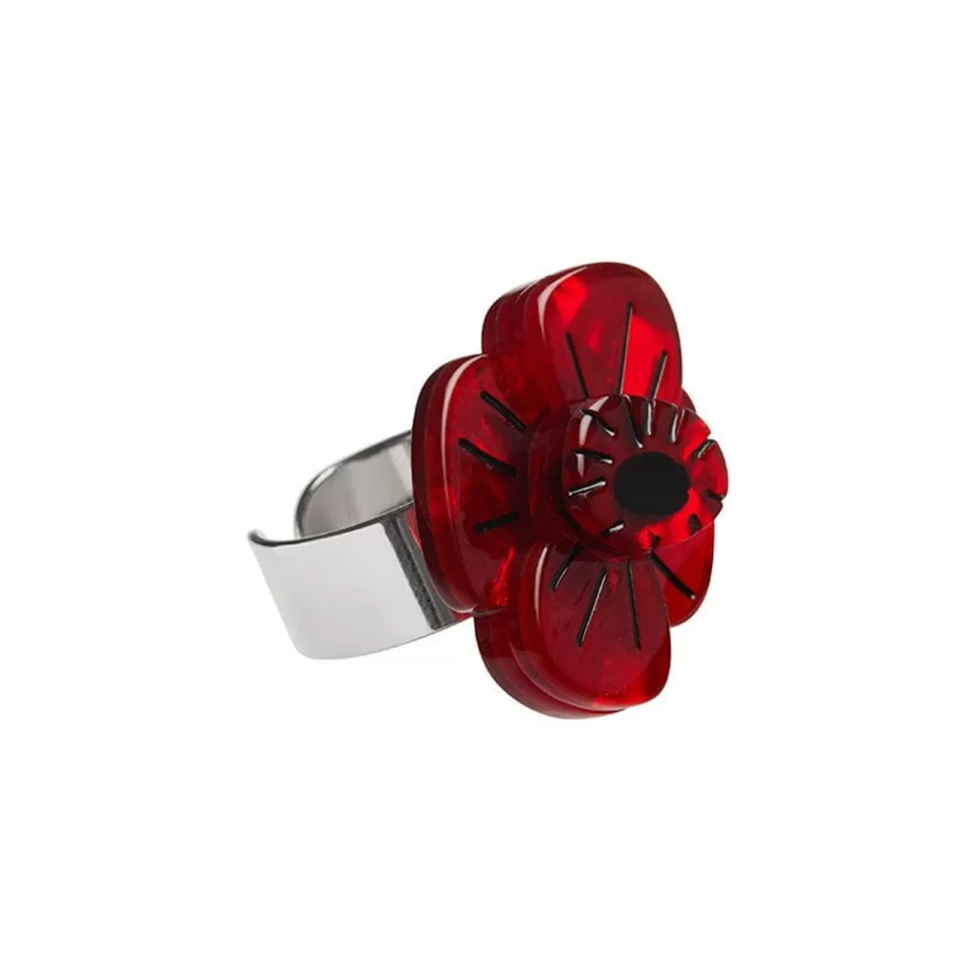 Erstwilder Remembrance Poppy Ring* Rings