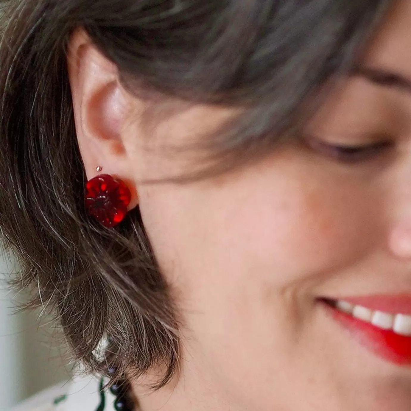 Erstwilder Remembrance Poppy Stud Earrings* Earrings