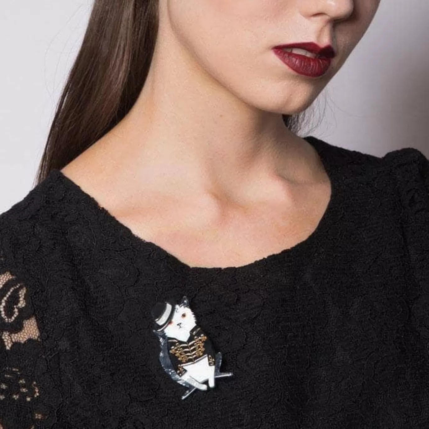 Erstwilder Rock With You Cat Brooch* Brooches
