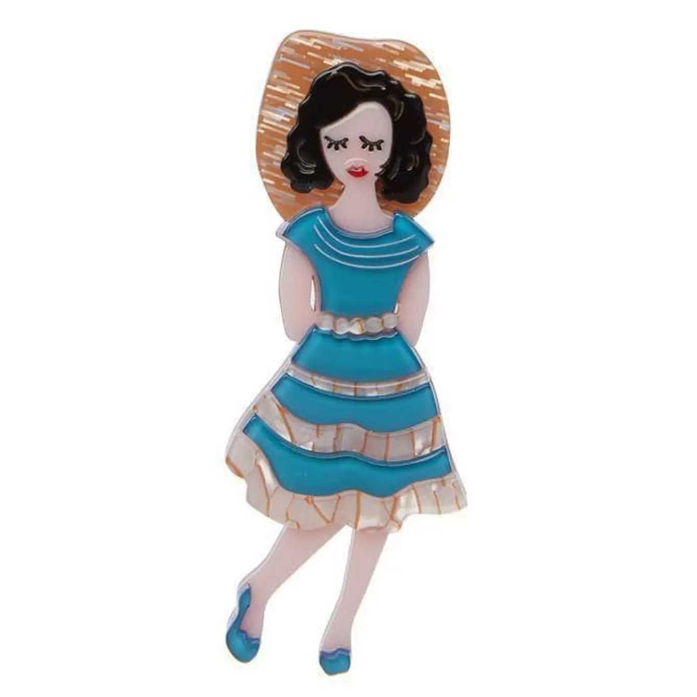 Erstwilder Rockabilly Queen Brooch* Brooches