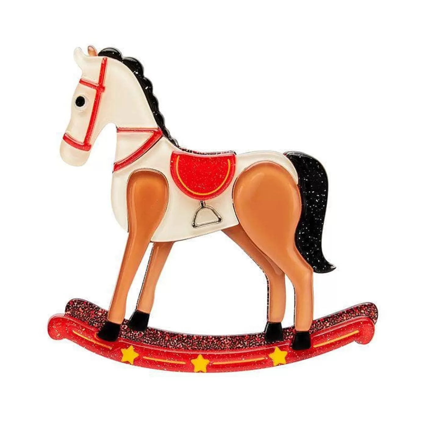 Erstwilder Rocking Reminiscence Horse Brooch* Brooches