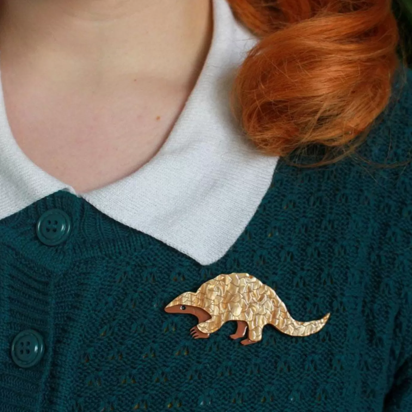 Erstwilder Roly Poly Pangolin Brooch* Brooches