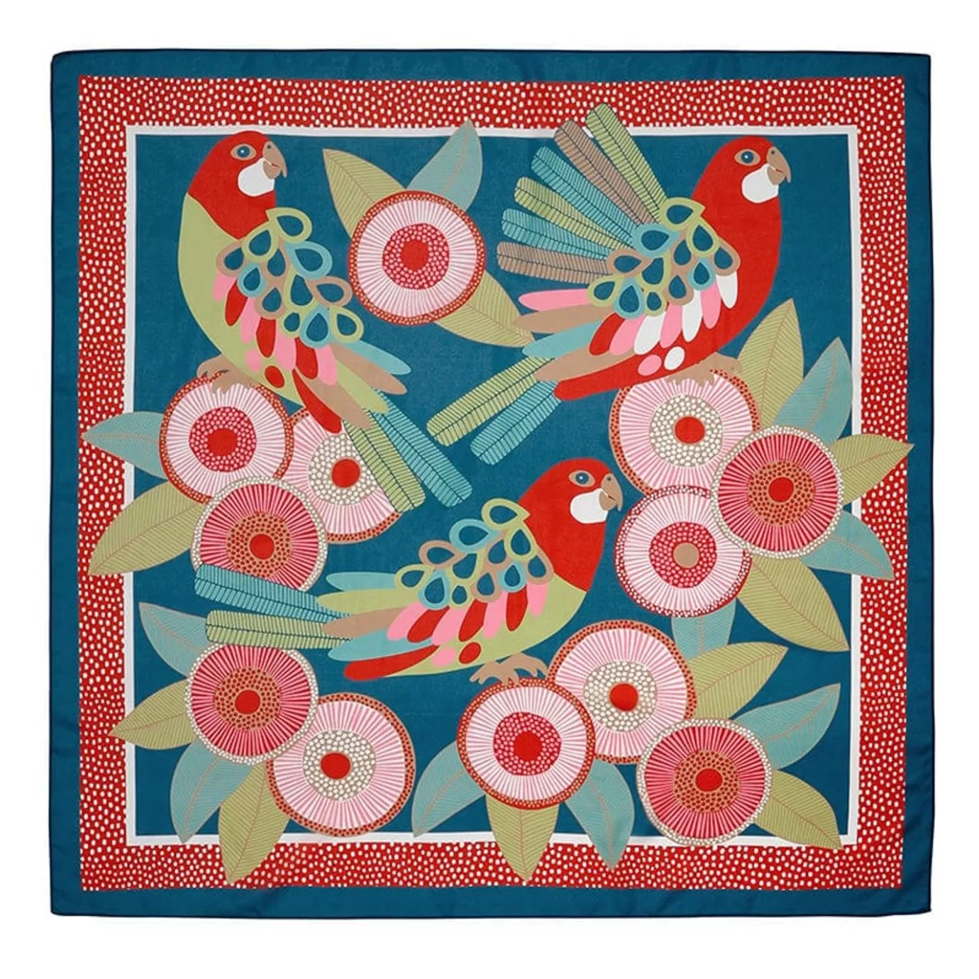 Erstwilder Rosie Rosella Square Scarf* Scarves