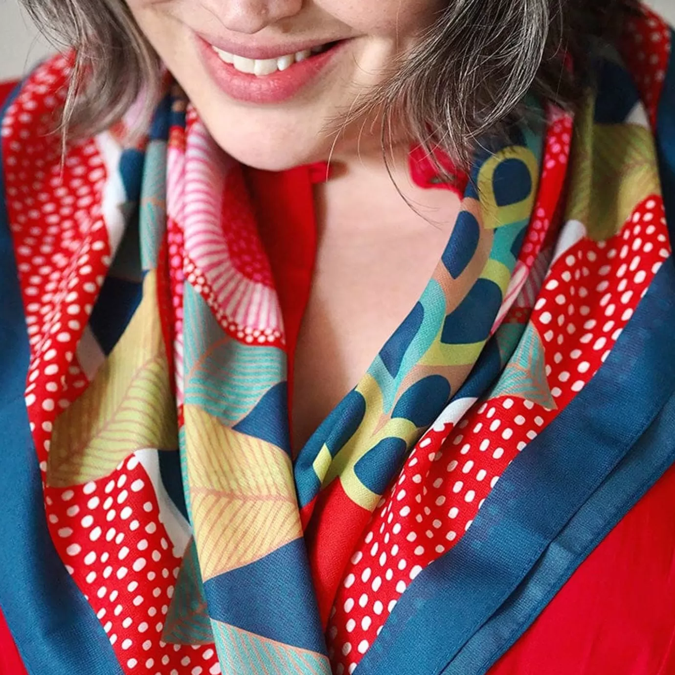 Erstwilder Rosie Rosella Square Scarf* Scarves