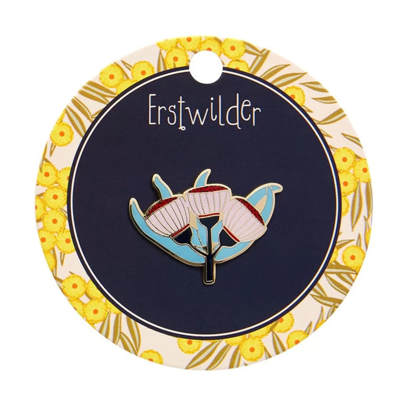 Erstwilder Ruby Red-Flowering Gum Enamel Pin* Enamel Pins