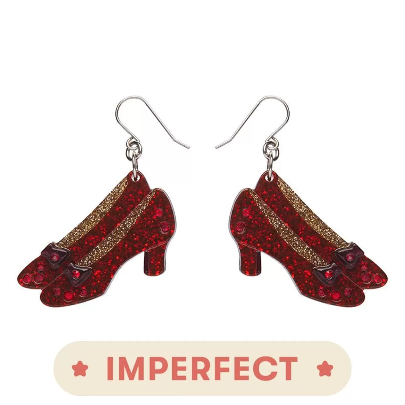 Erstwilder Ruby Slippers Earrings (Imperfect)* Earrings