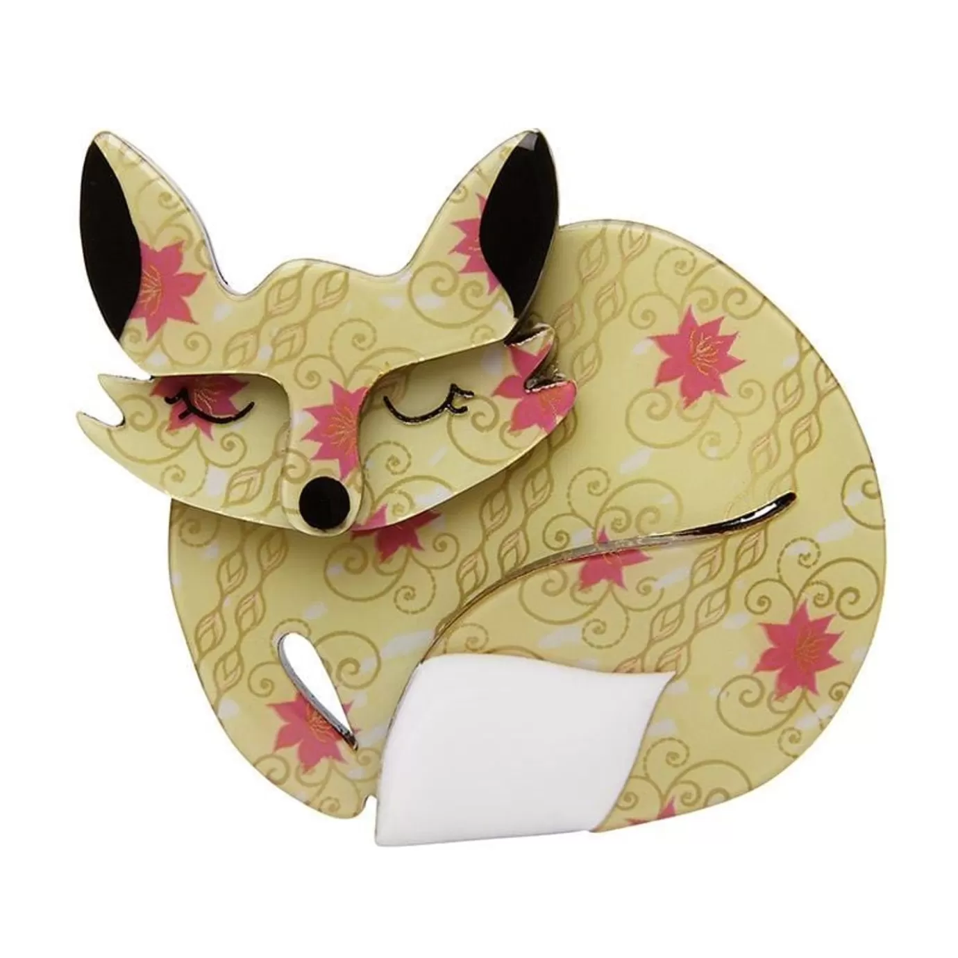 Erstwilder Sacha Sleeping Fox Brooch* Brooches