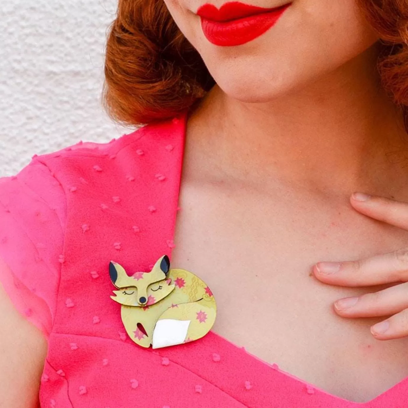 Erstwilder Sacha Sleeping Fox Brooch* Brooches