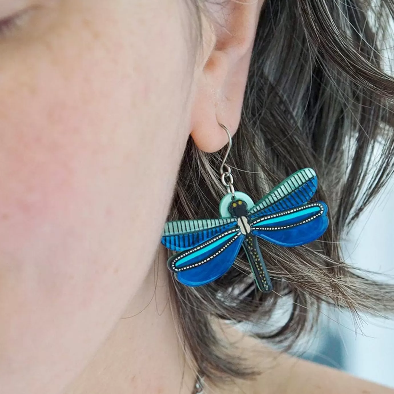 Erstwilder Sapphire Sky Dancer Earrings* Earrings