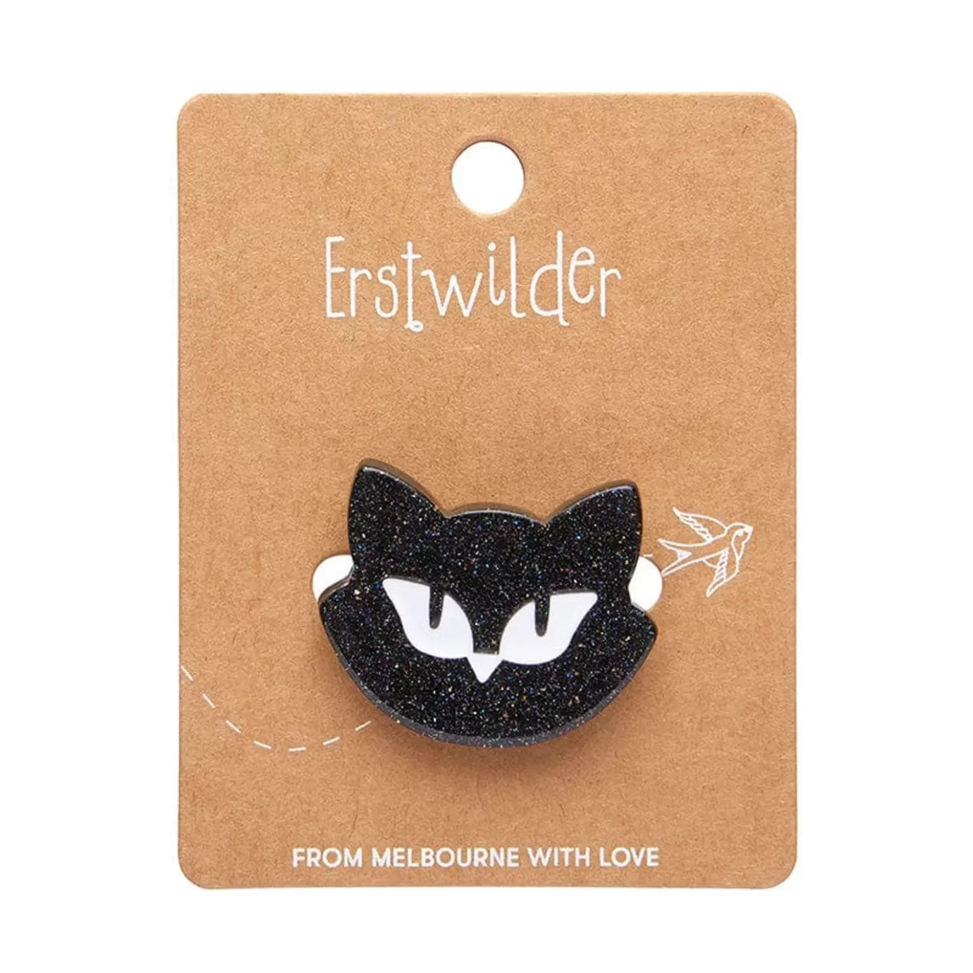 Erstwilder Shadow The Cat Mini Brooch* Brooches