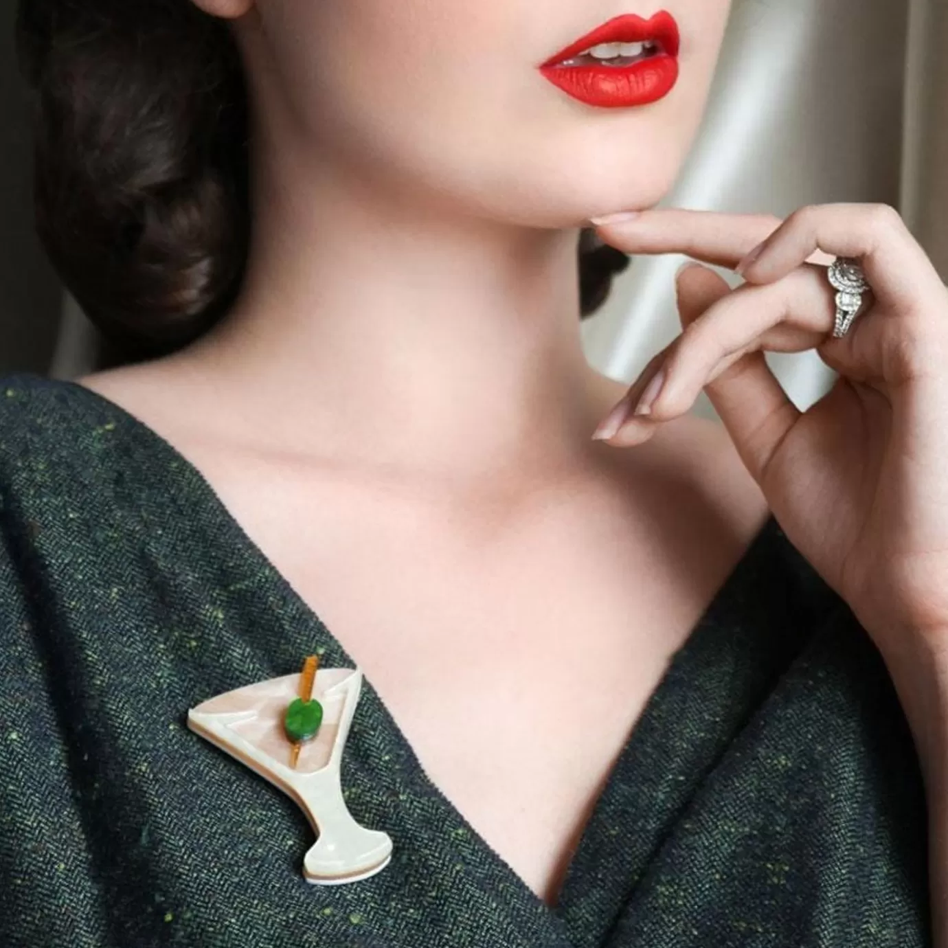 Erstwilder Shaken, Not Stirred Brooch* Brooches