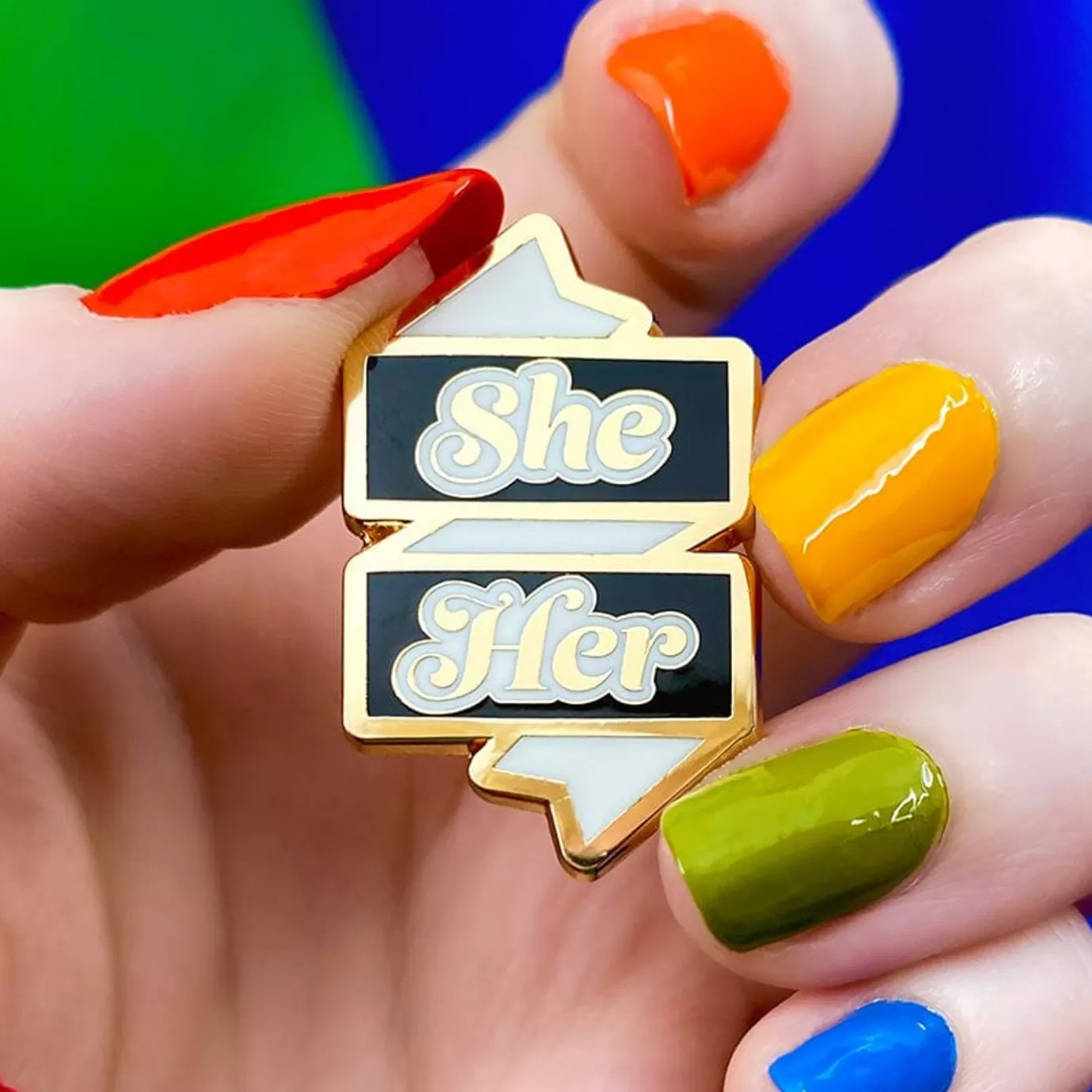 Erstwilder She/Her Pronoun Enamel Pin* Enamel Pins