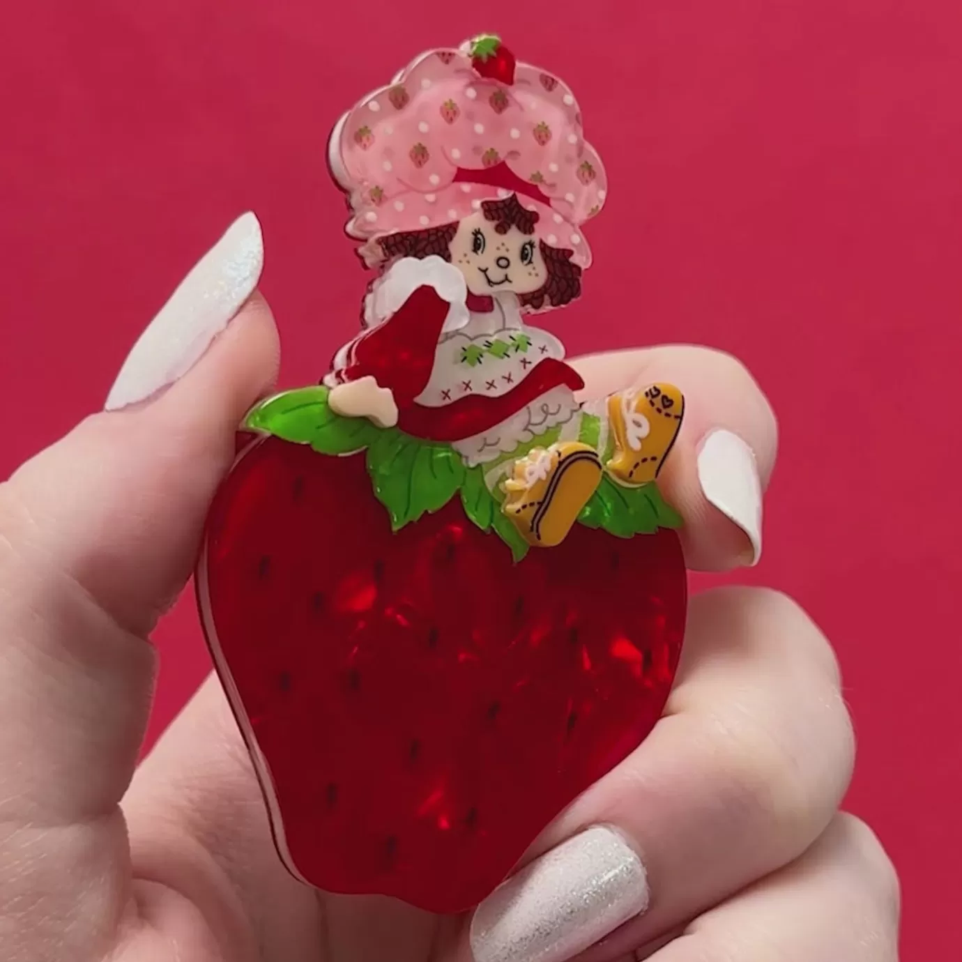 Erstwilder Sitting On A Strawberry Brooch* Brooches