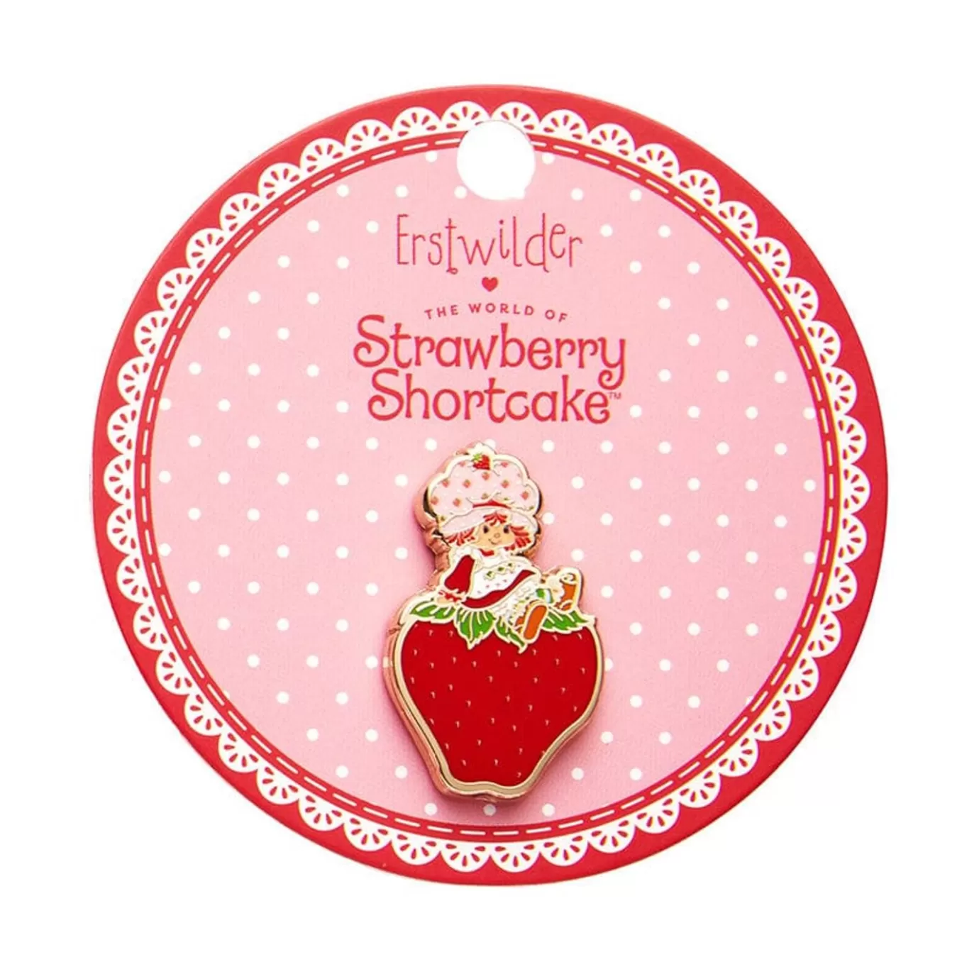 Erstwilder Sitting On A Strawberry Enamel Pin* Enamel Pins