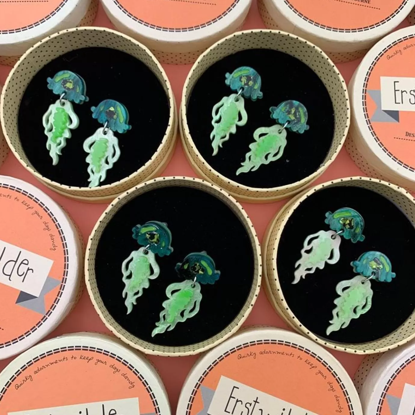 Erstwilder Slippin' Under Jellyfish Earrings* Earrings