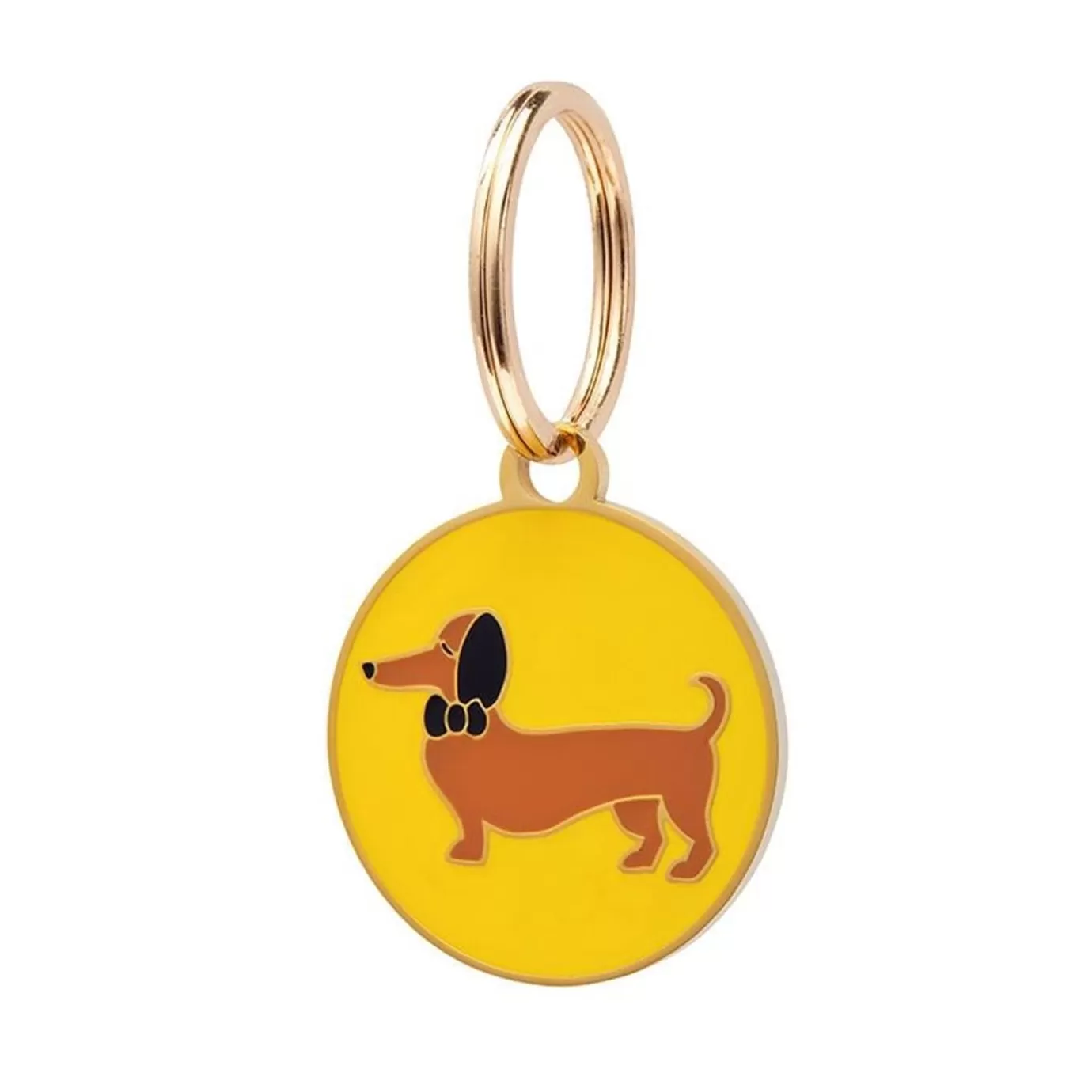 Erstwilder Spiffy The Sausage Dog Enamel Pet Charm* Enamel Key Rings