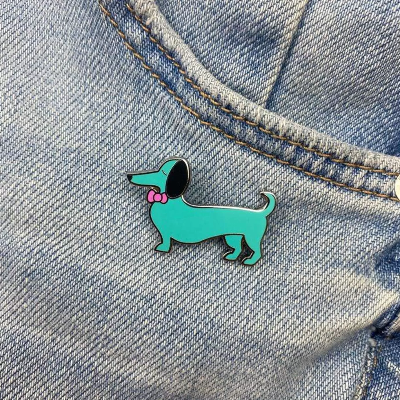 Erstwilder Spiffy The Sausage Dog Enamel Pin* Enamel Pins