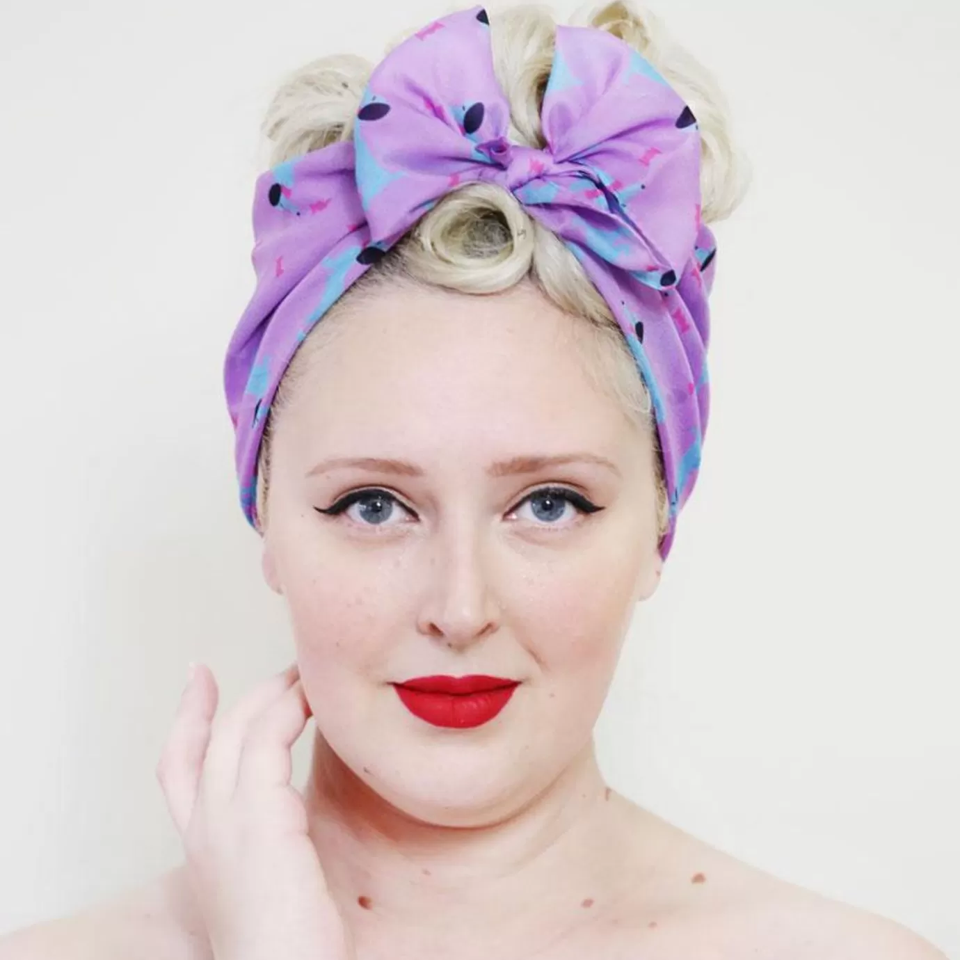 Erstwilder Spiffy The Sausage Dog Head Scarf* Scarves