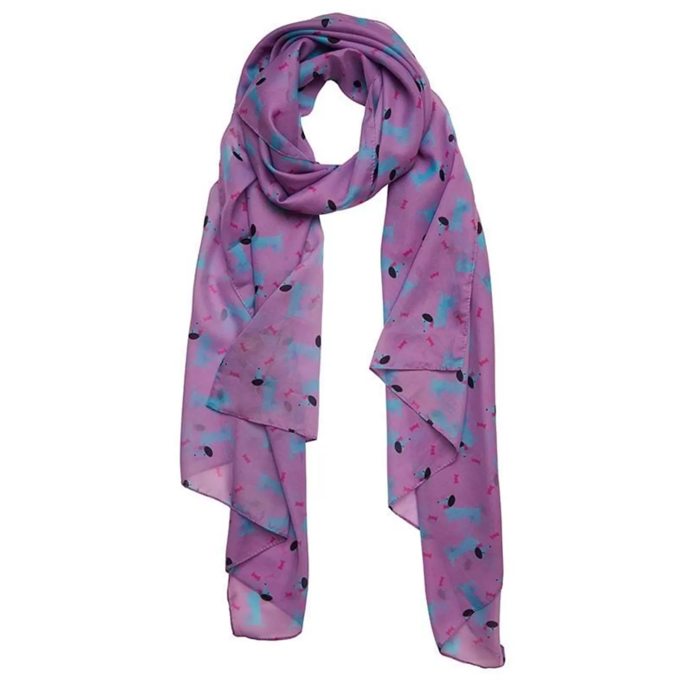 Erstwilder Spiffy The Sausage Dog Large Neck Scarf* Scarves