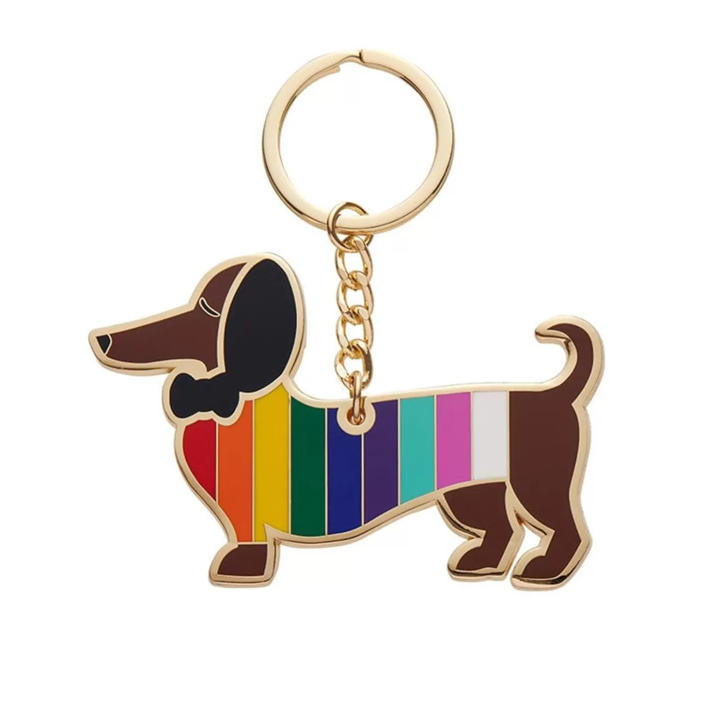 Erstwilder Spiffy The Supportive Dog Enamel Key Ring* Enamel Key Rings
