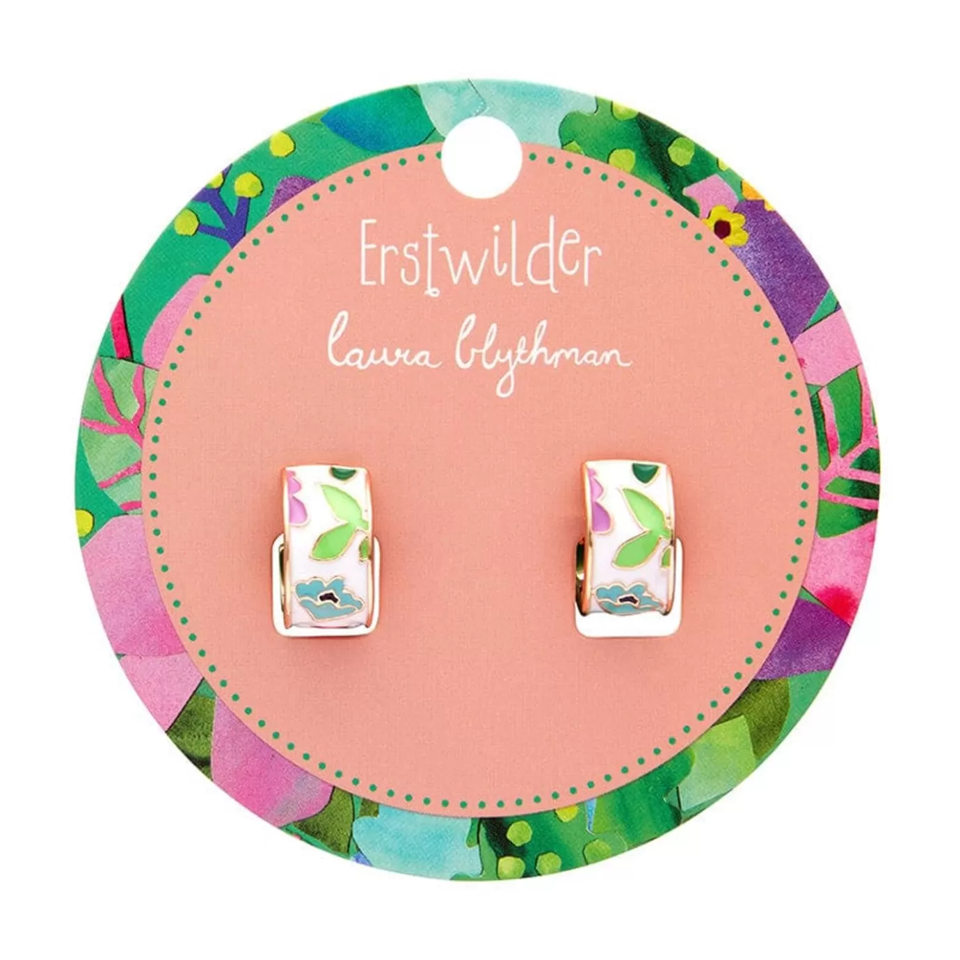 Erstwilder Spring To Life Enamel Huggie Earrings* Enamel Earrings
