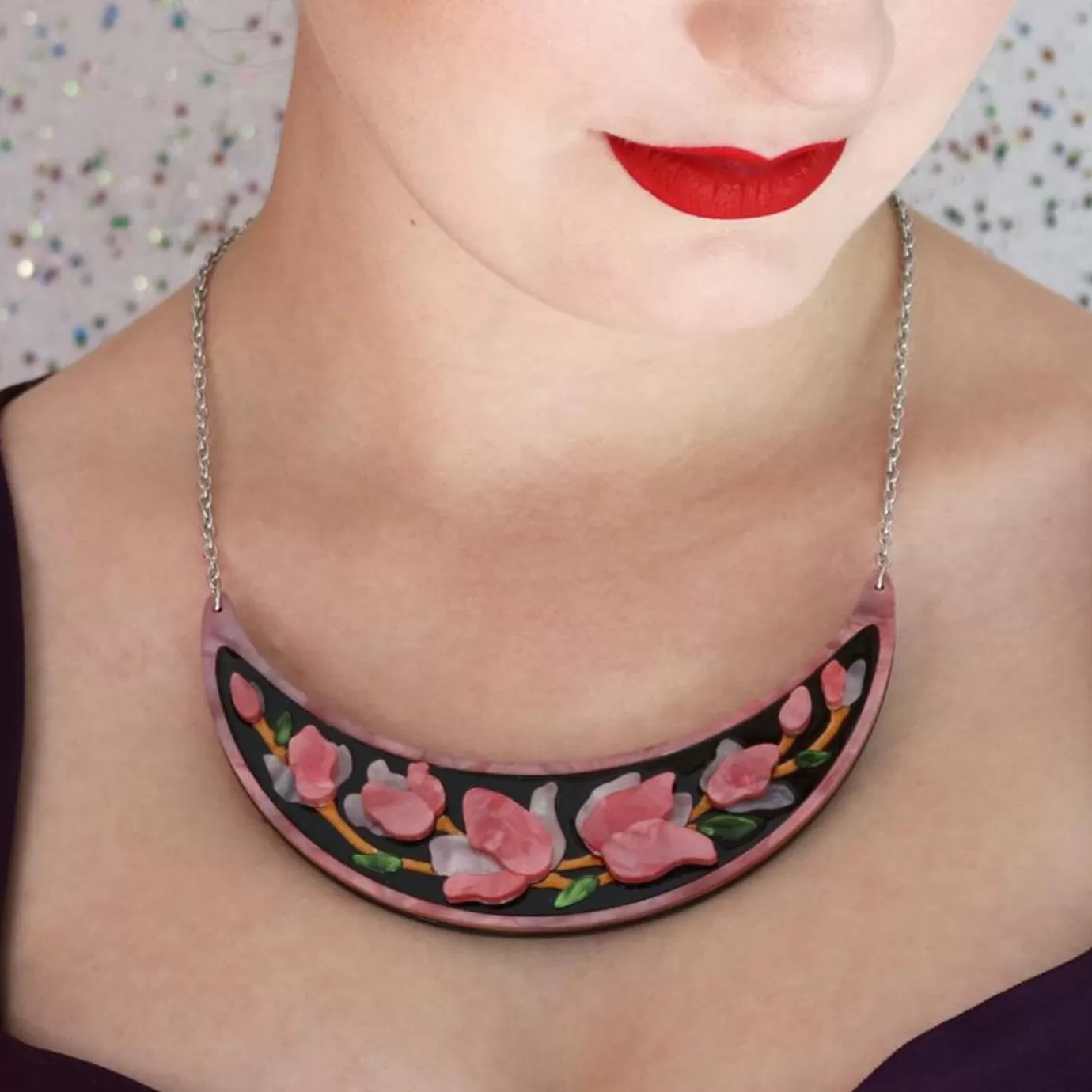 Erstwilder Steel Magnolias Necklace* Necklaces