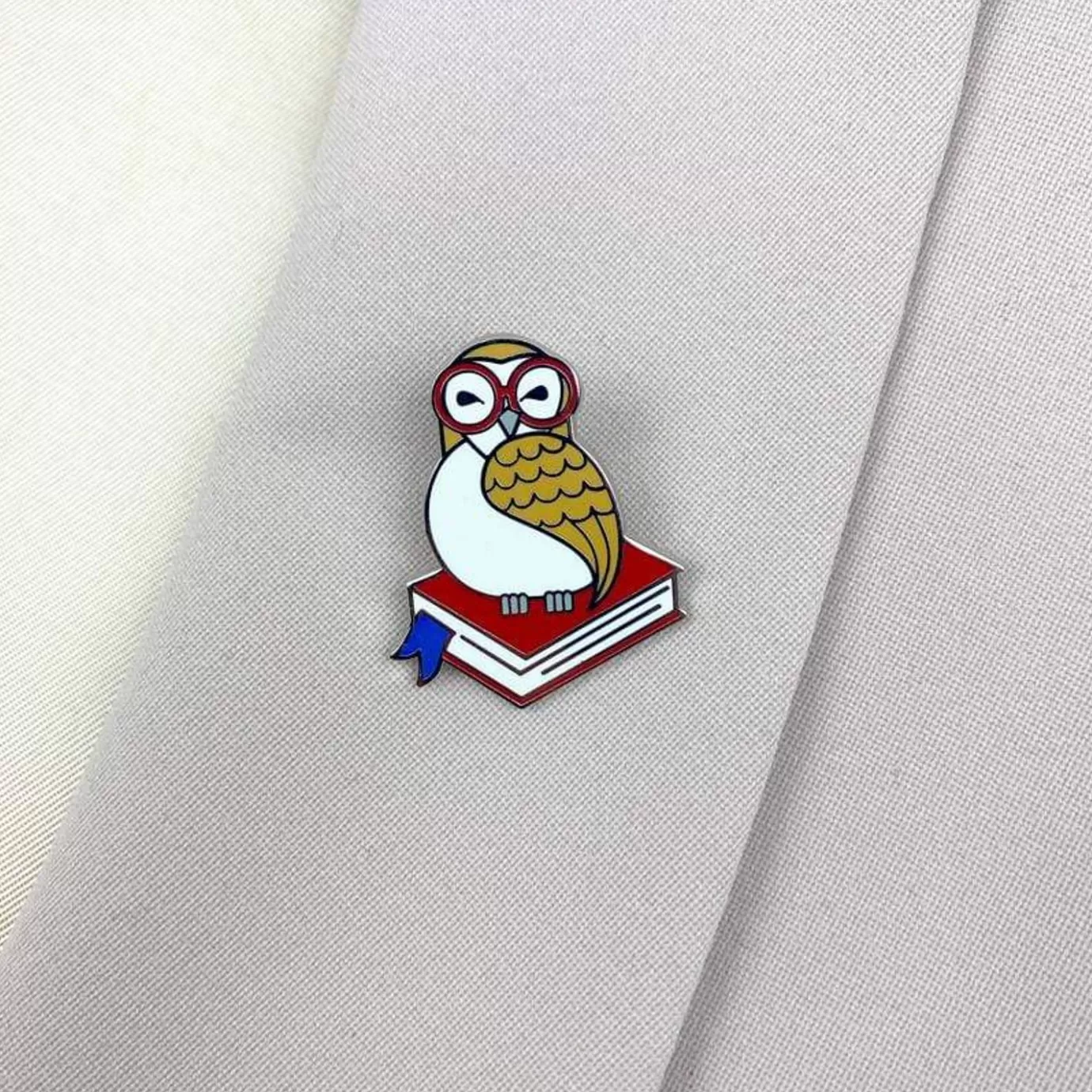 Erstwilder Studious Snow Owl Enamel Pin* Enamel Pins